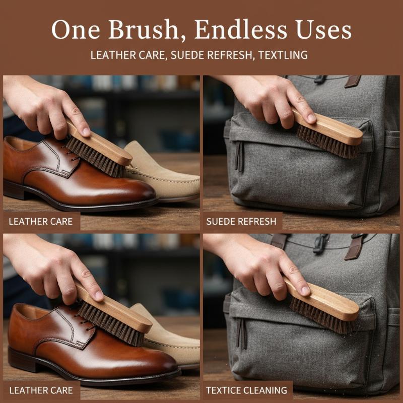 1 adet ahşap ayakkabı fırçası  - Leather Shoe Polish incelemesi ve fiyatı